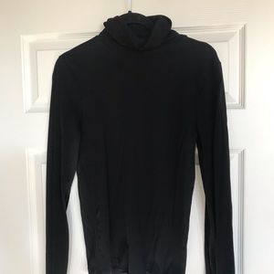 J Crew black tissue turtleneck